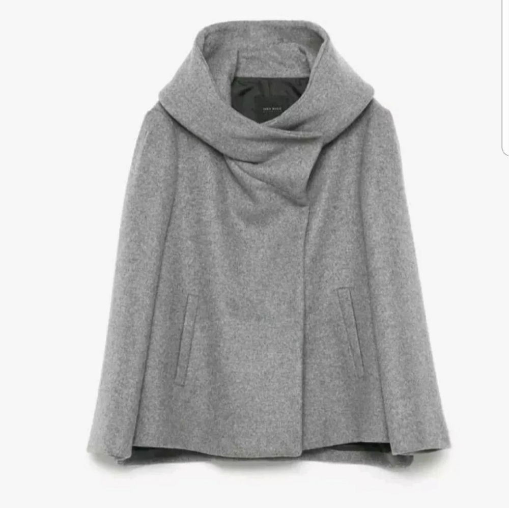 Last Chance Before Donating Zara Wrap Collar Coat